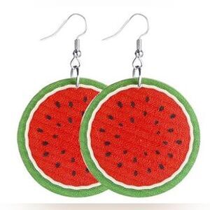 3/ $15 Brand New Faux Leather Earrings